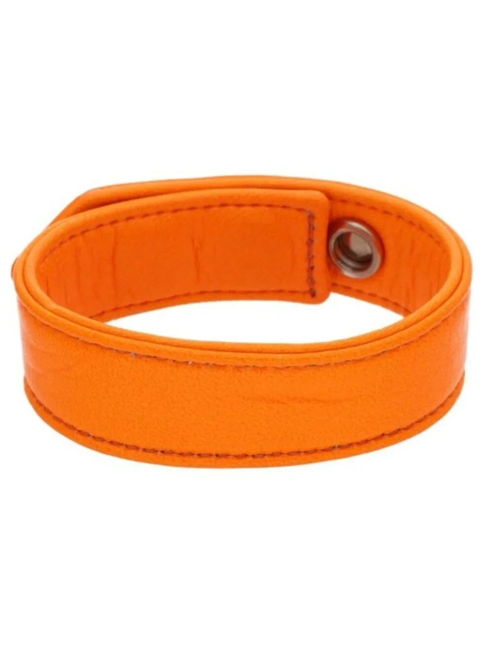 Chrome Hearts Cross Ball 3 Button 2 Snap Leather Bracelet